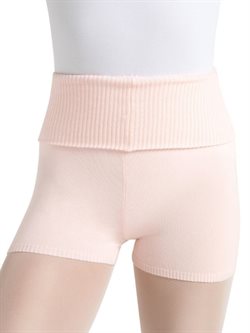 Capezio rosa foldover strik shorts til teen og damer