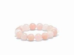 Soï chunky rosa jade armbånd - 12mm